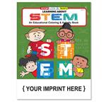 SC0242 Learning About STEM Coloring and Activity Book With Custom Imprint